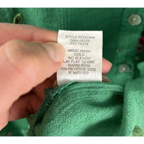 Anthropologie Figueroa & Flower Floral Embroidered Top Women's Size S - Picture 4 of 10